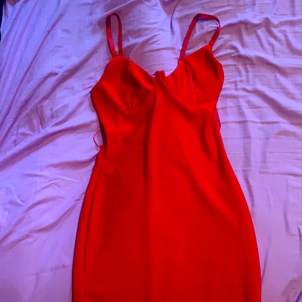 Red dress FashionNova Sz small